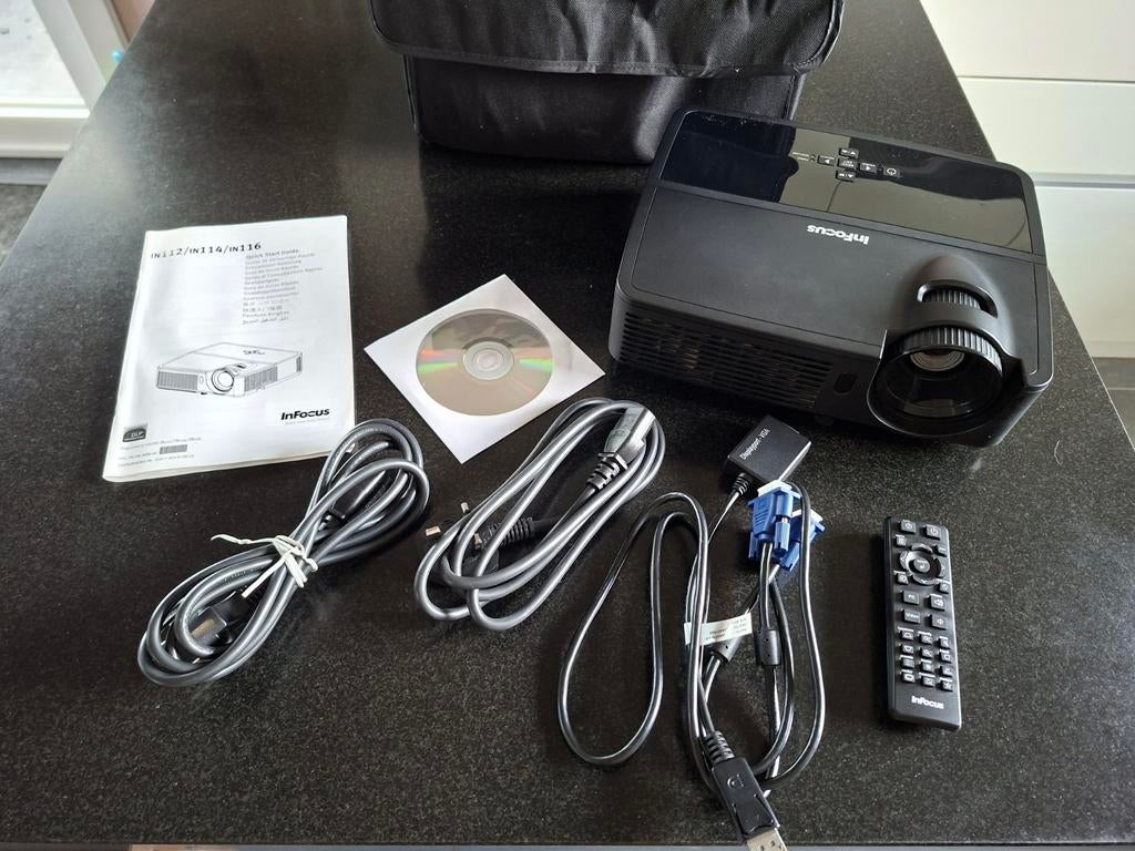 InFocus IN114, Audio, Tv en Foto, Beamers, Ophalen, Zo goed als nieuw, DLP, Overige resoluties