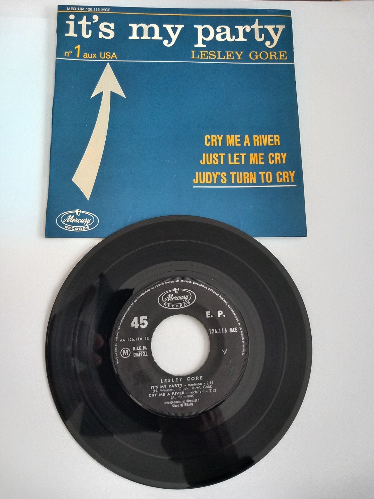 LESLEY GORE. IT'S MY PARTY. 60S EP 45T, EP, Ophalen of Verzenden, EP