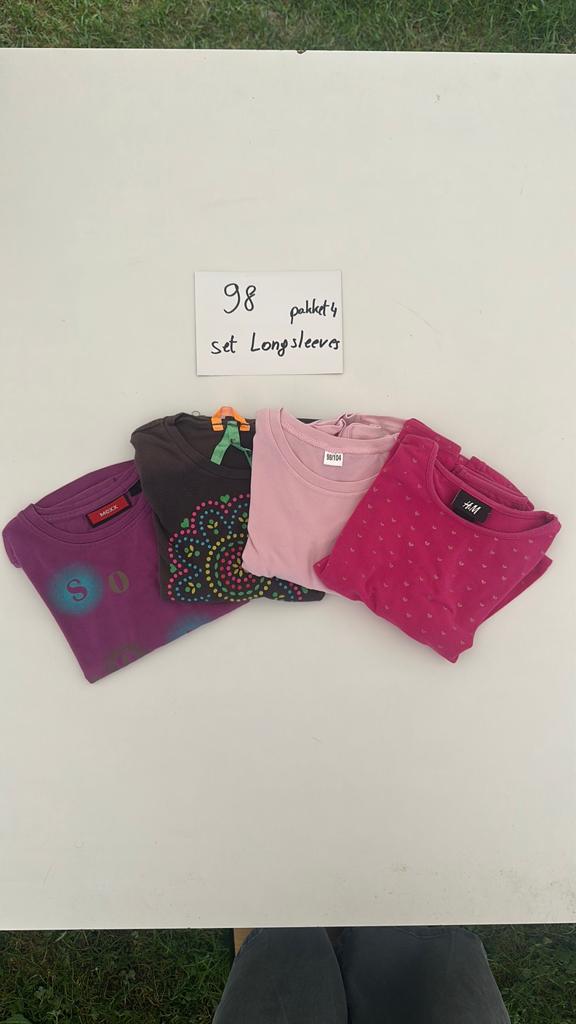 Pakket longsleeves meisje maat 98, Kinderen en Baby's, Kinderkleding | Maat 98, Ophalen, Gebruikt, Meisje