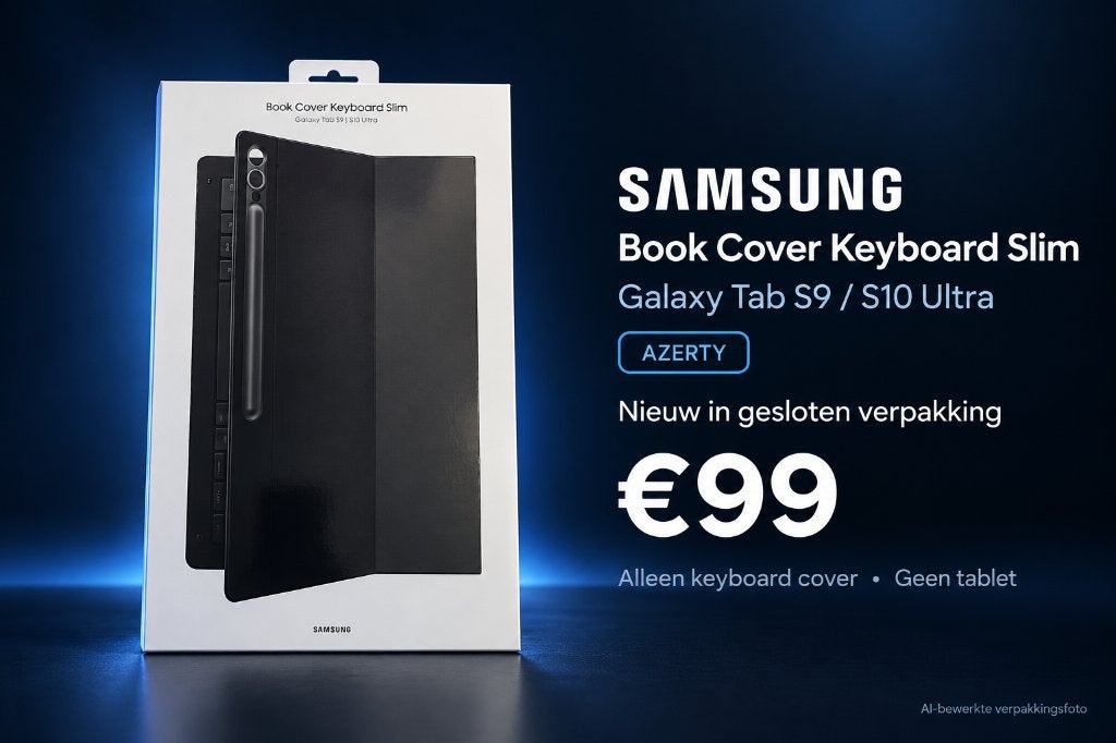 Samsung Keyboard Slim S9/S10 Ultra AZERTY – Nieuw, Neuf, Enlèvement ou Envoi, Protection faces avant et arrière, 13 pouces ou plus