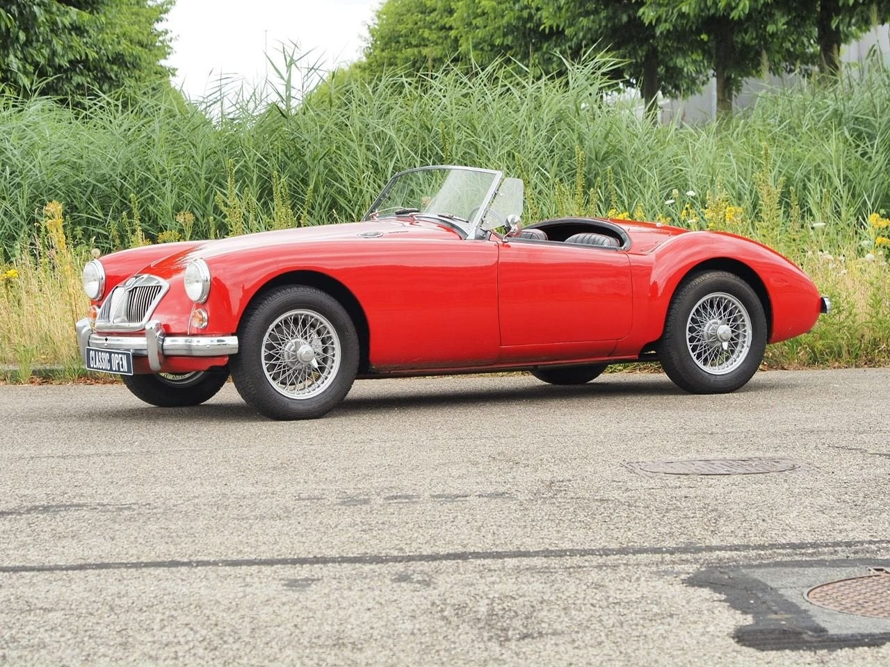 MG MGA, Auto's, MG, Lederen bekleding, Zwart, Cabriolet, Bedrijf