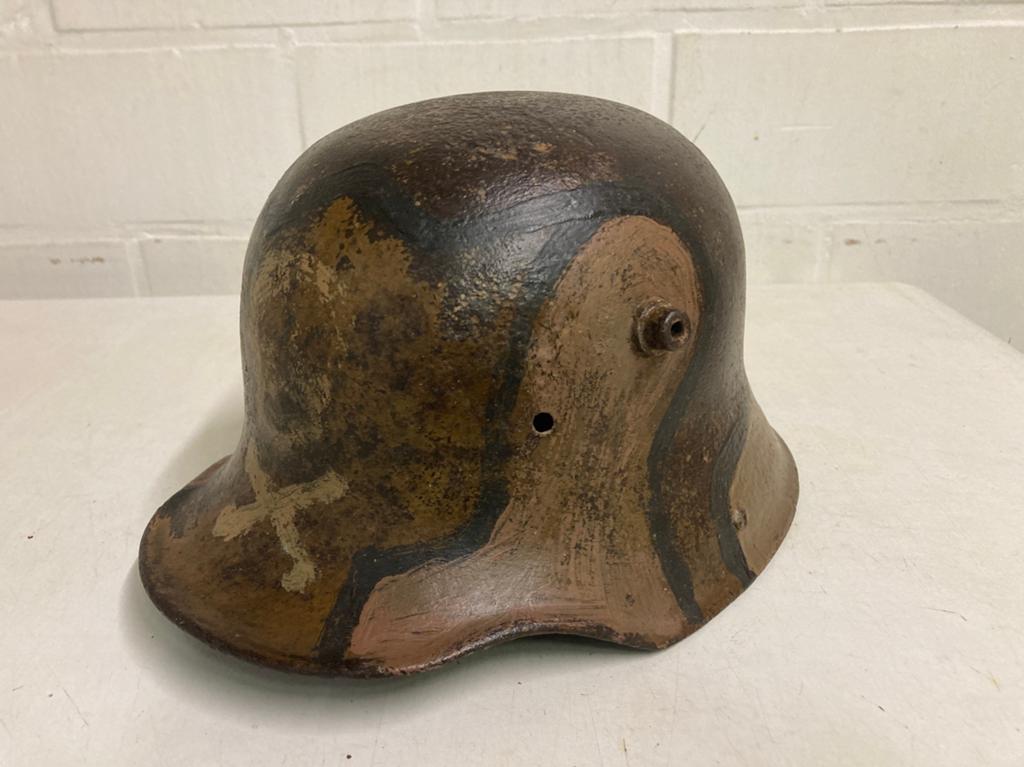 Duitse helm WO-1, Ophalen of Verzenden, Landmacht, Helm of Baret