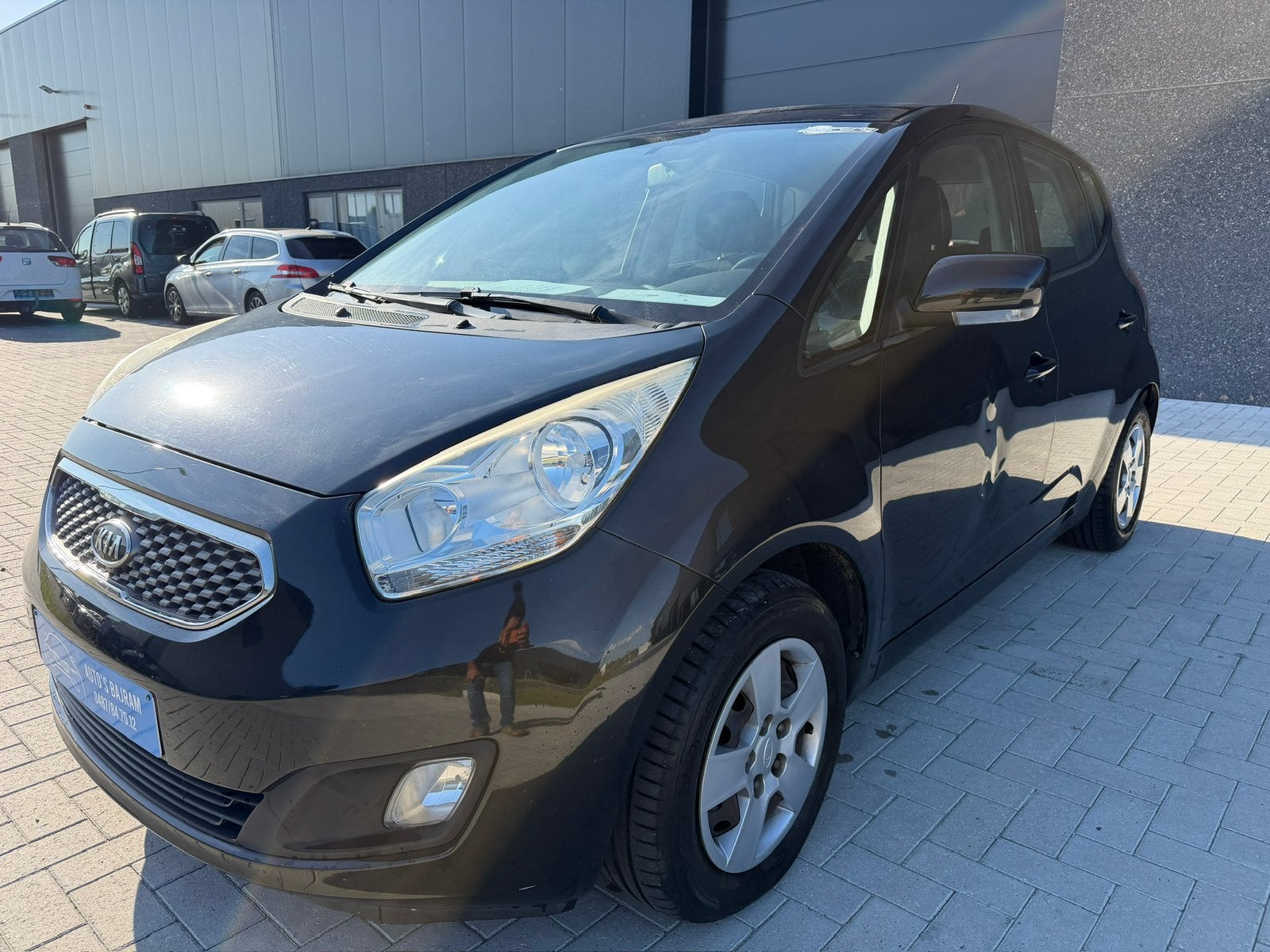 Kia Venga 2010 – 1.4 CRDi Diesel | 100.000 km Digitale airco, Auto's, 4 cilinders, Automatische klimaatregeling, Zwart, Bedrijf