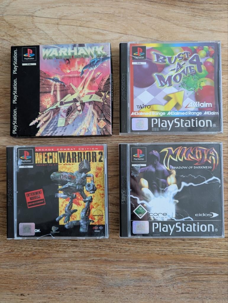 Ps1 Warhawk,Bust a Move 4,Mechwarrior 2,Ninja Shadow of..., Consoles de jeu & Jeux vidéo, Jeux | Sony PlayStation 1, Enlèvement ou Envoi