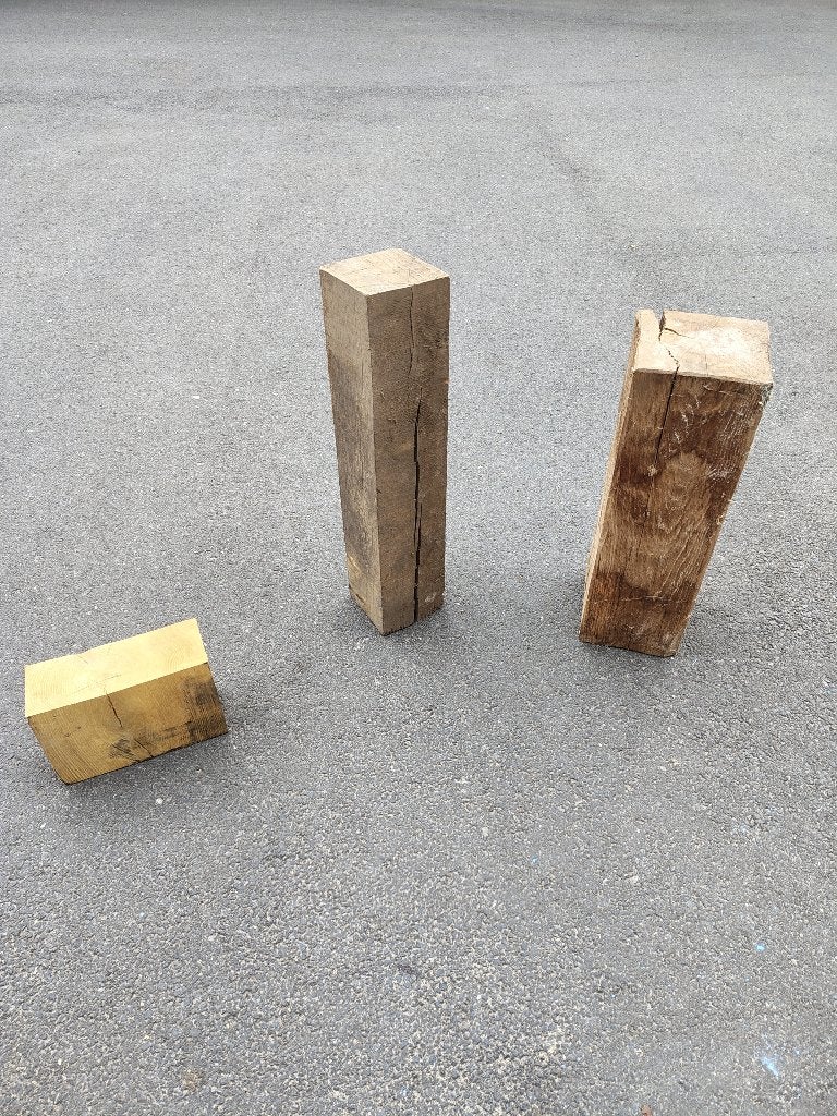 eiken blokken sokkels eik, Ophalen of Verzenden, Eiken