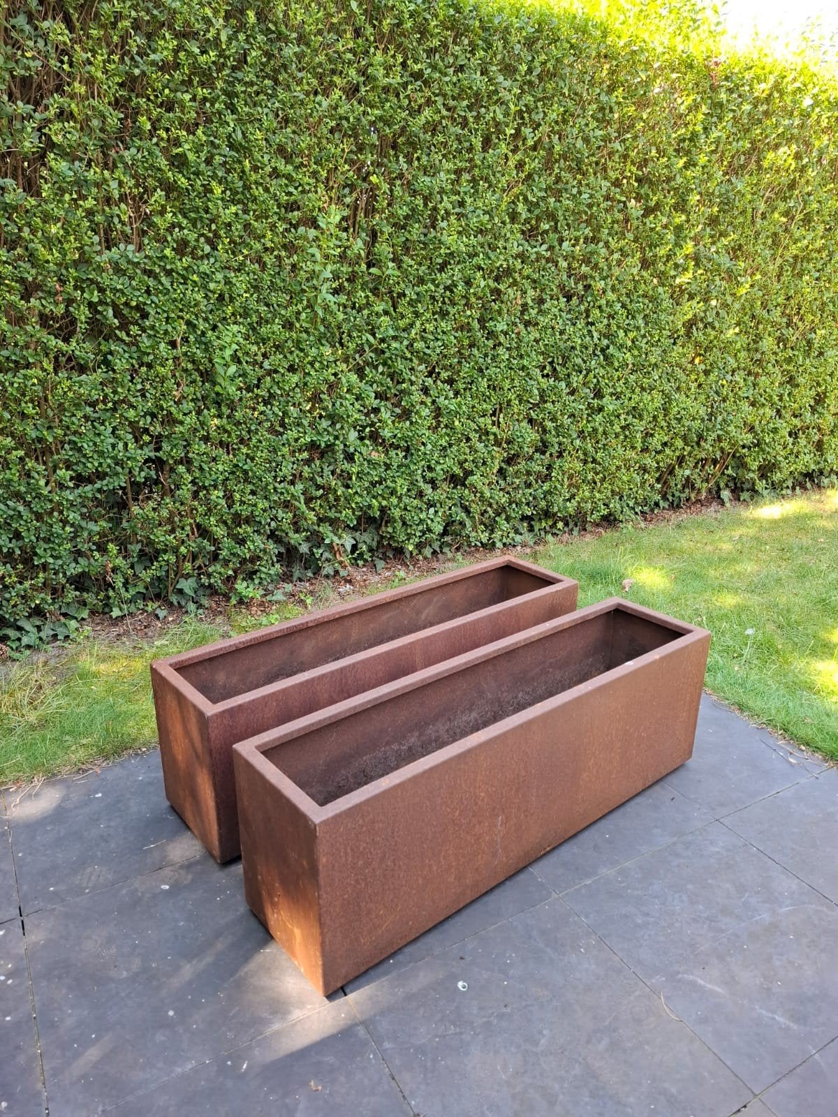 GERESERVEERD Cortenstaal bloembakken (2), Tuin en Terras, Ophalen