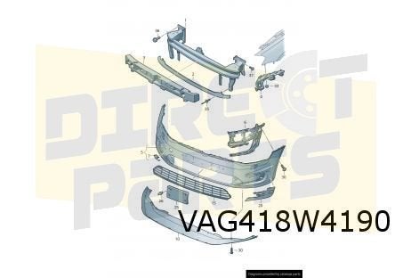Volkswagen Golf VII (2/17-2/20) voorbumper (e-Golf ) (bij ko, -, -, Nieuw, Bumper