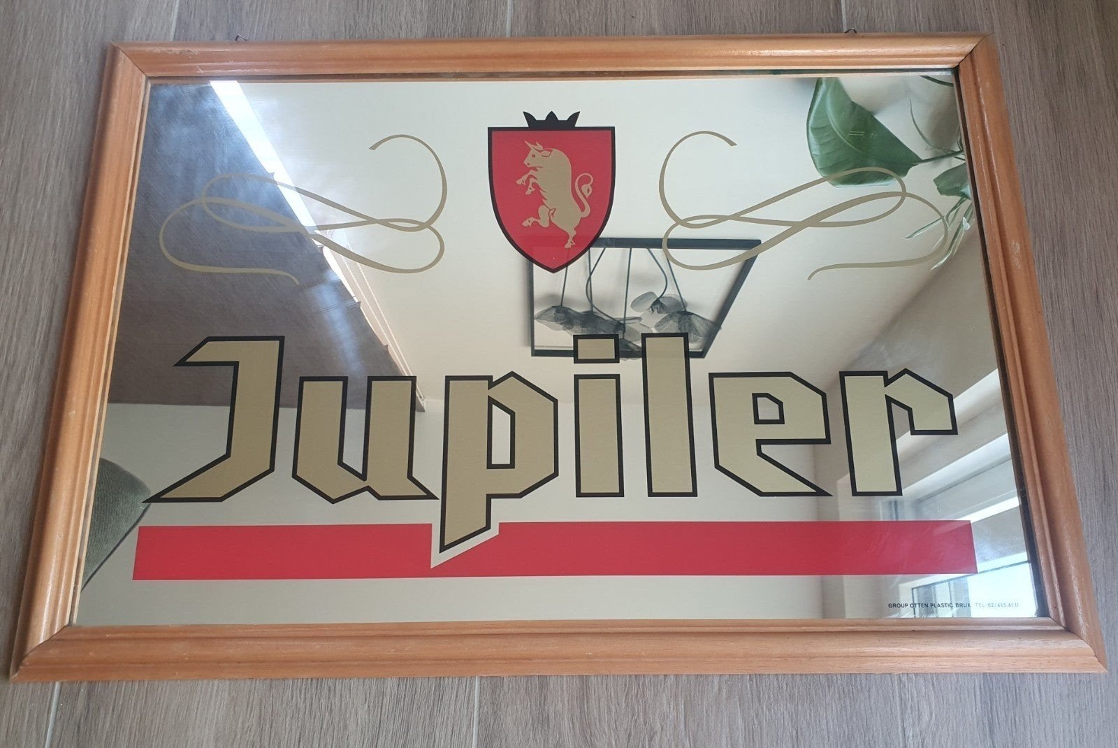 Bier Reclame Spiegel - Jupiler -, Verzamelen, Biermerken, Ophalen of Verzenden, Gebruikt, Reclamebord, Plaat of Schild, Jupiler