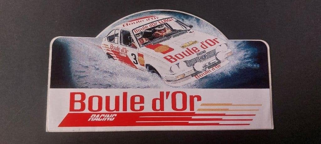 Sticker autocollant rally alfa romeo boule d'or Vintage, Verzenden, Gebruikt