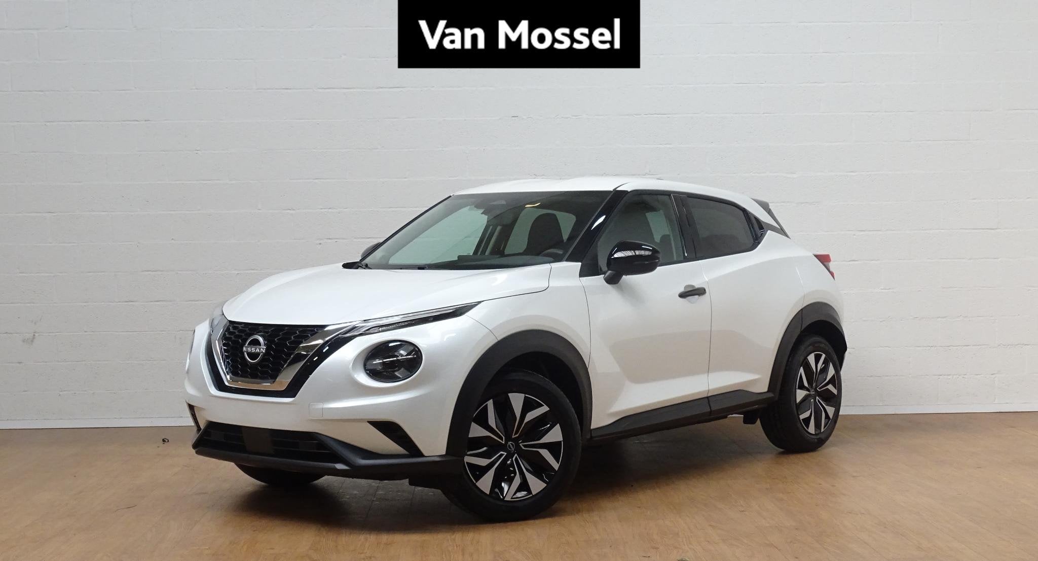 Nissan Juke 1.0 DIG-T Acenta automaat, Auto's, Nissan, Stof, Wit, 5 zetels, 5 deurs