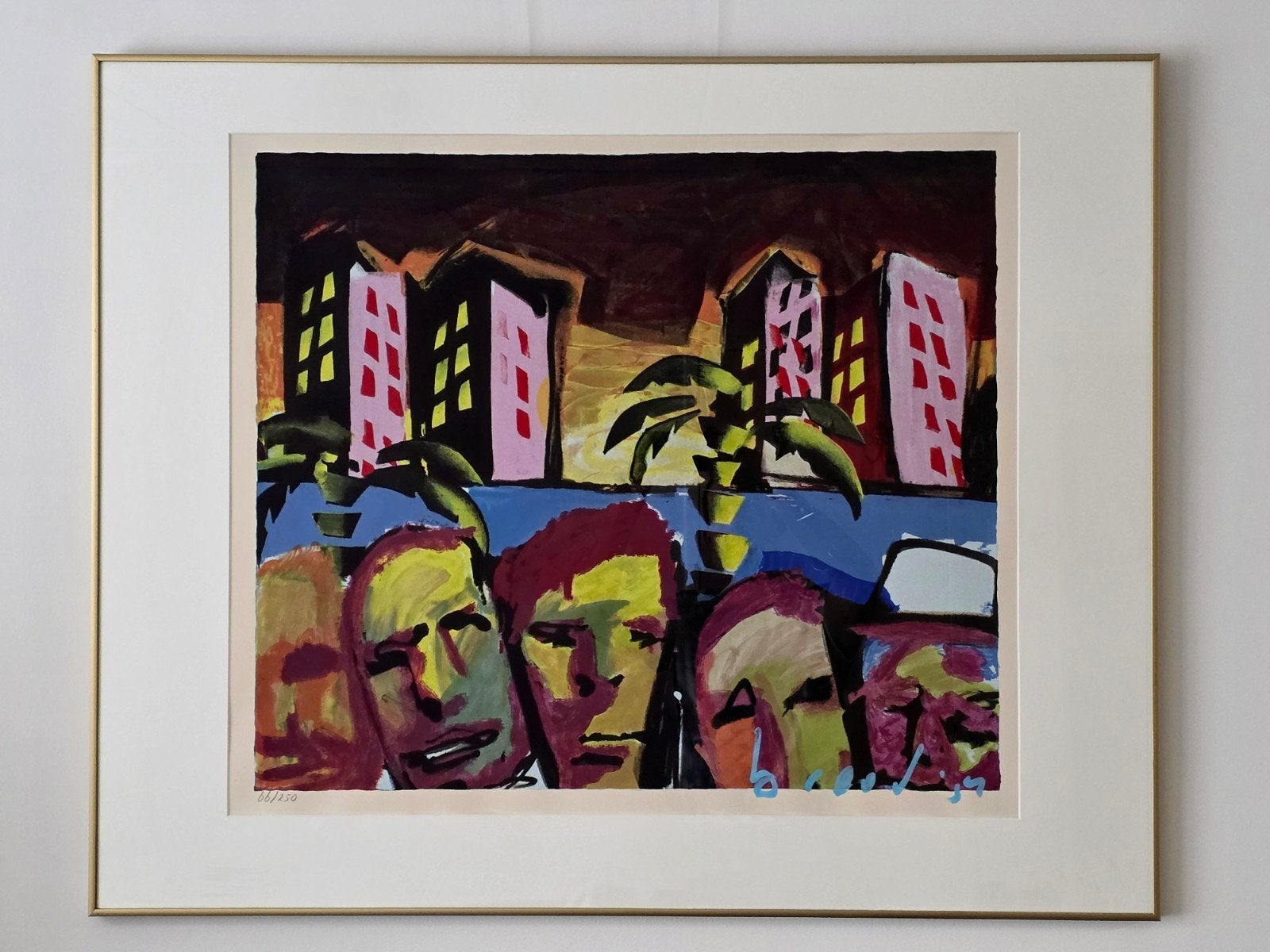 Herman Brood - Family Affair - Handgesigneerd - 77/250, Antiek en Kunst, Kunst | Litho's en Zeefdrukken, Genummerd, Ophalen of Verzenden