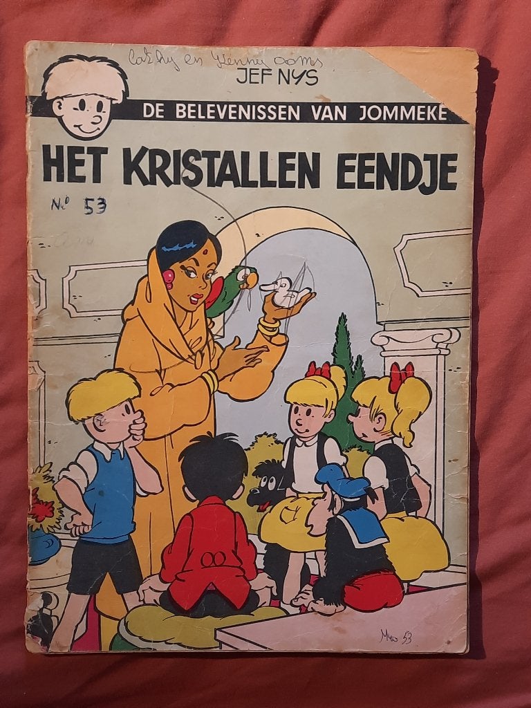 Jommeke 53: het kristallen eendje, Eén stripboek, Ophalen of Verzenden, Gelezen