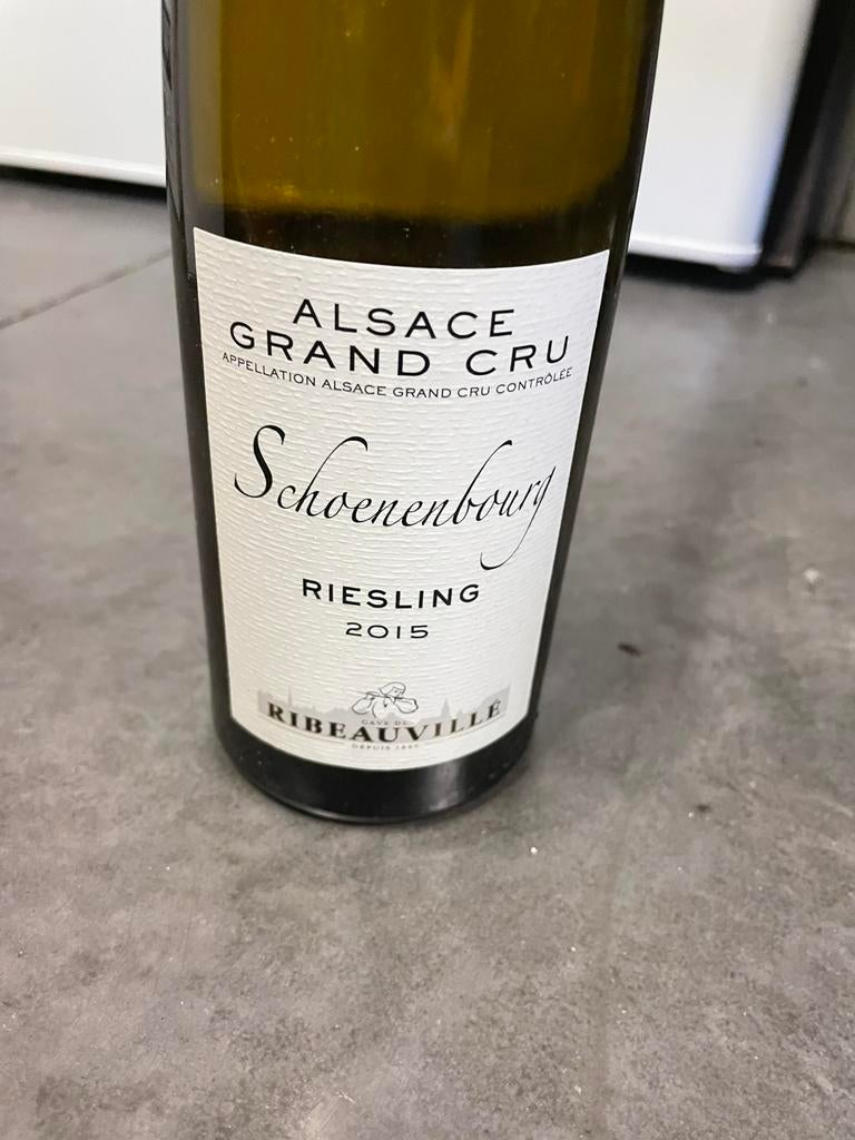 Witte wijn alsace - schoenenbourg - grand cru, Ophalen, Zo goed als nieuw, Witte wijn
