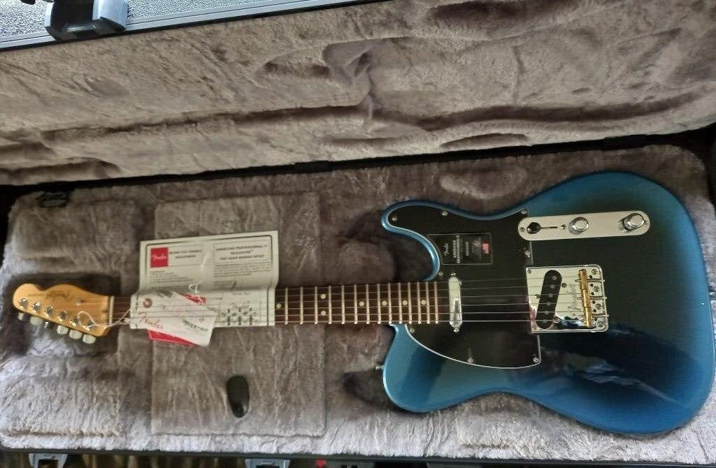Neuve: Fender American Professional II Tele SS RW Dark Night, Musique & Instruments, Enlèvement ou Envoi, Neuf, Solid body, Fender