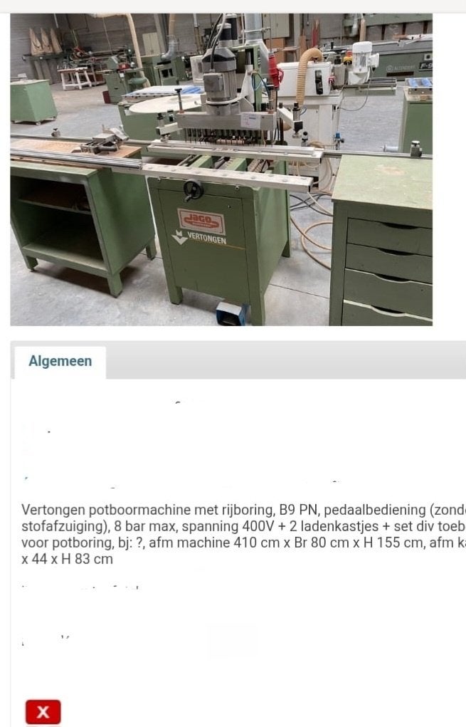 Pot en rijboor, Enlèvement, Utilisé