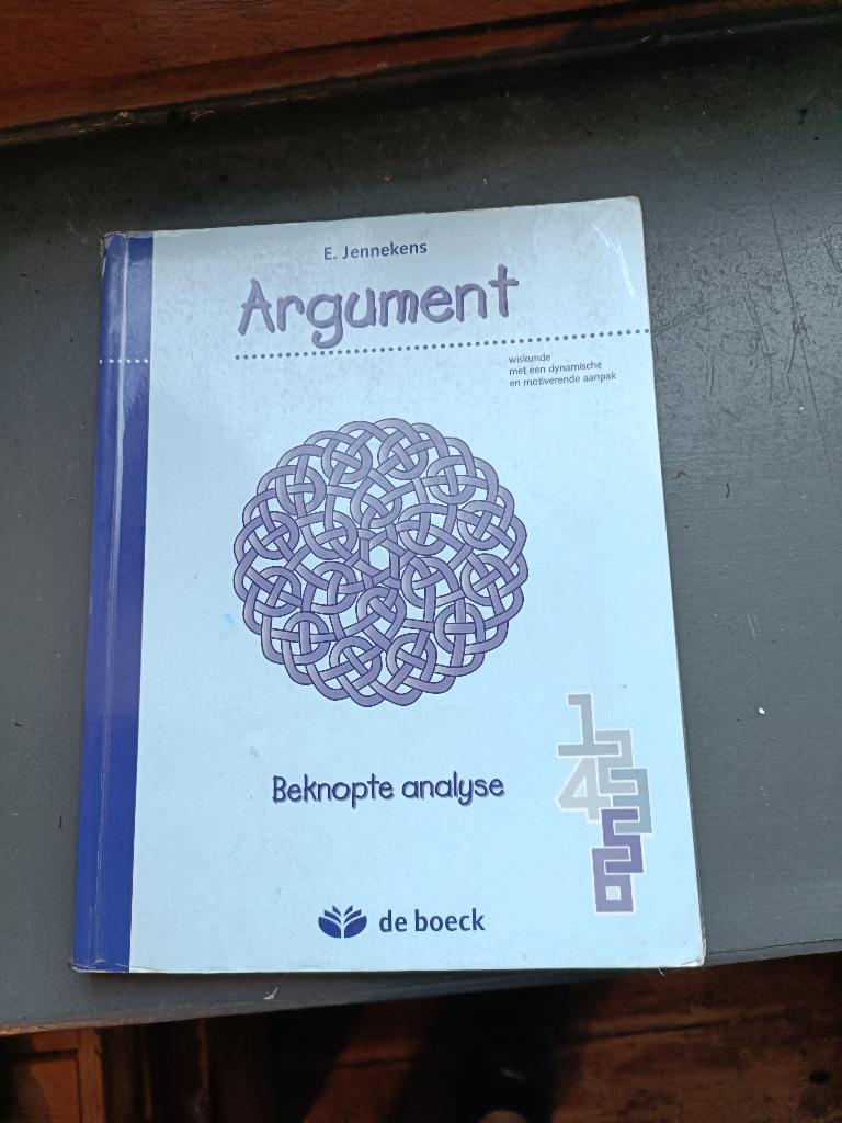Schoolboek Wiskunde - Beknopte Analyse, Boeken, Schoolboeken, E. Jennekens, ASO, Wiskunde A, Ophalen of Verzenden