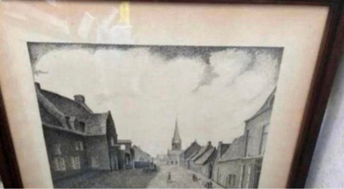 Tableau signé de Boussu, Enlèvement
