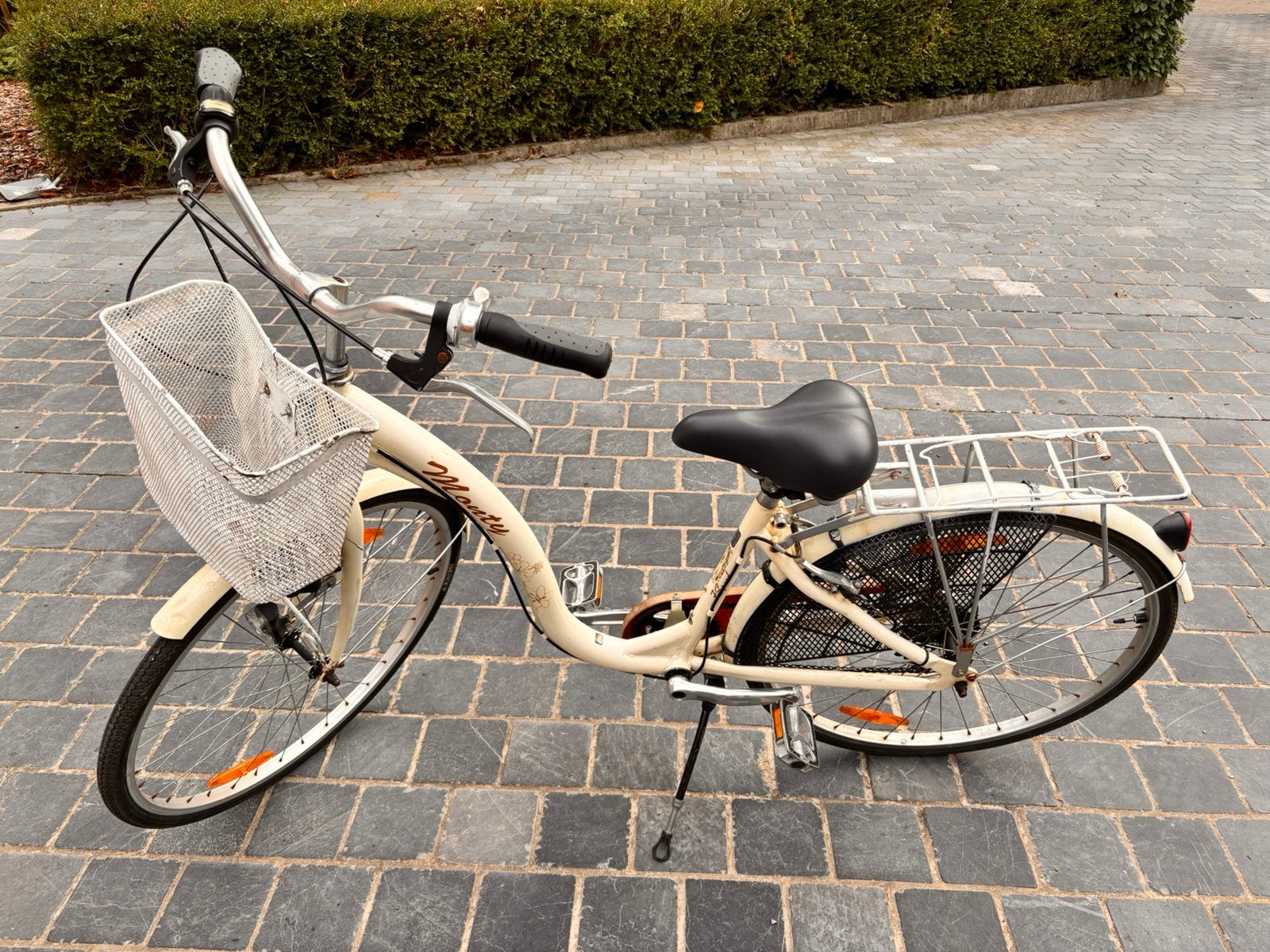 Meisjesfiets 26 inch, Gebruikt, Velgrem, Handrem, Ophalen
