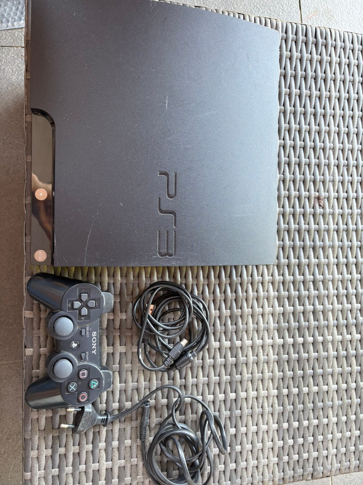 PlayStation 3 Slim + manette officielle + câbles, Ophalen, Slim