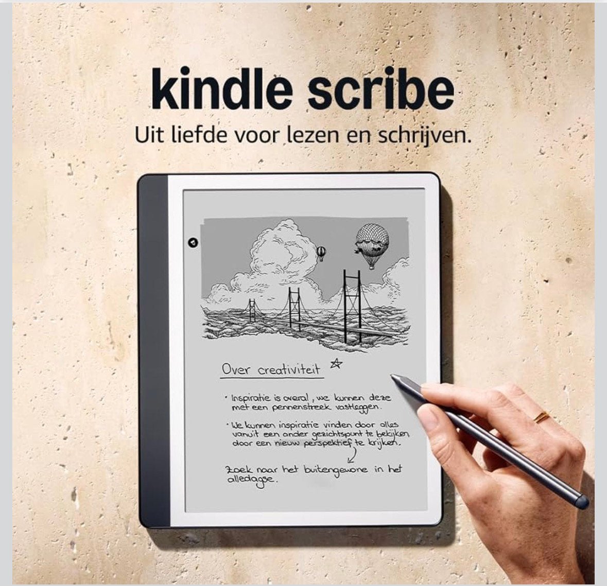 Kindle Scribe 32 GB, Computers en Software, Ophalen, Bluetooth, Zo goed als nieuw, 10 inch of meer