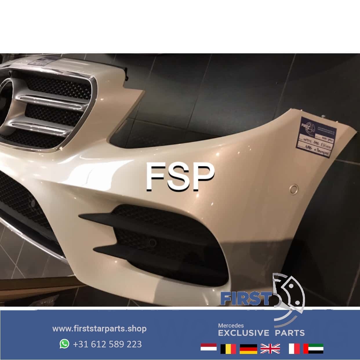 W213 AMG Bumper + gril COMPLEET Mercedes E Klasse 2016-2020, Gebruikt, -, Voor, -