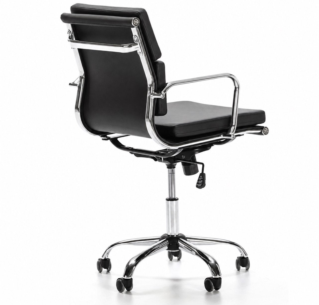 Chaise de bureau Eames EA217 Softpad, cuir noir, Neuf, Enlèvement, Ergonomique, Chaise de bureau