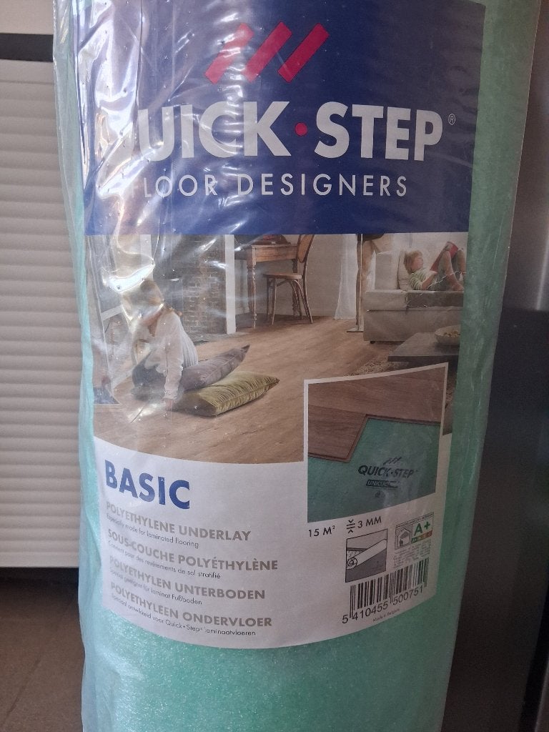 Quick step basis uniclic ondervloer, Enlèvement, Neuf, 10 m²² ou plus