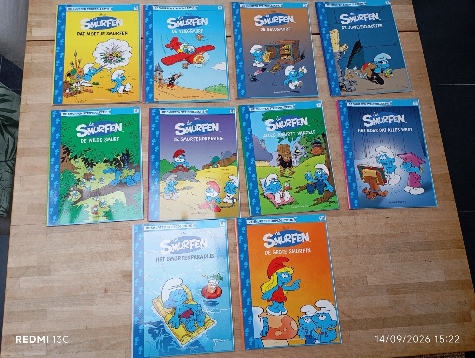lot de BD de Smurfen stripcollectie, Verzamelen, Ophalen, Gebruikt, Stripboek