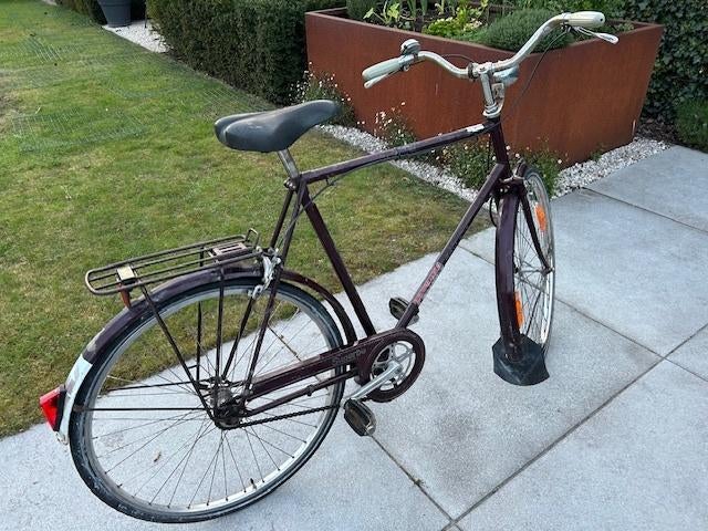 Vintage herenfiets -  studentenfiets in orde, Fietsen en Brommers, Ophalen, Gebruikt, Versnellingen