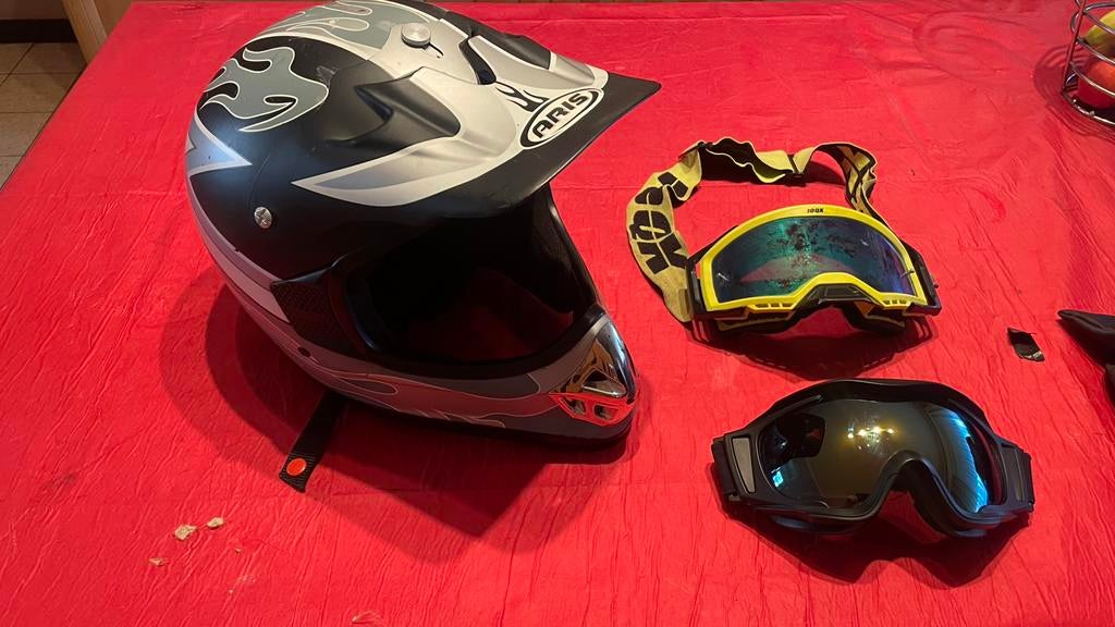 Aris motorcross- of offroadhelm, XL, Tweedehands, Ophalen, Overige merken