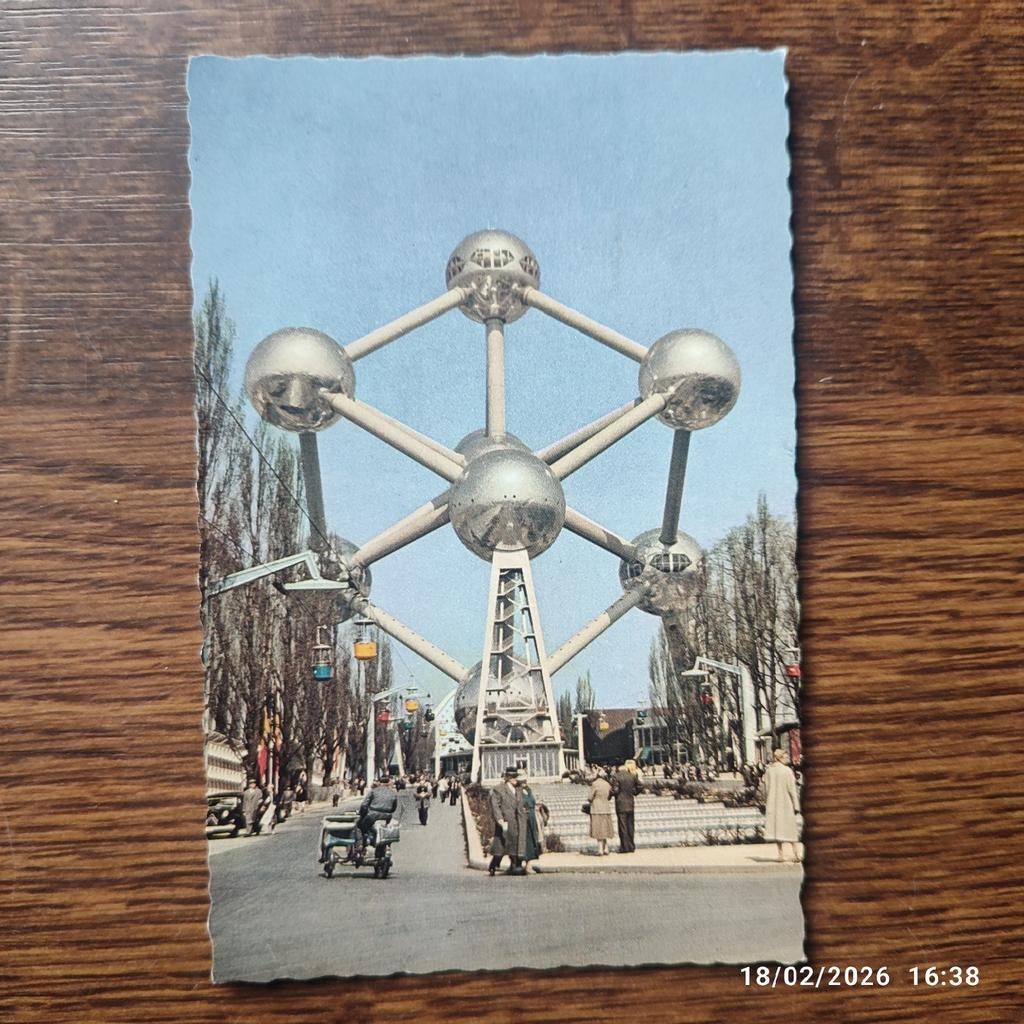 Bruxelles l'Atomium ., Collections, Enlèvement ou Envoi, 1940 à 1960, Non affranchie, Bruxelles (Capitale)