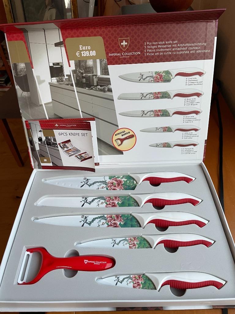 SET de couteaux de cuisine fabrication Suisse. Neuf, Neuf, Résiste au lave-vaisselle, Enlèvement ou Envoi, Ensemble de couverts