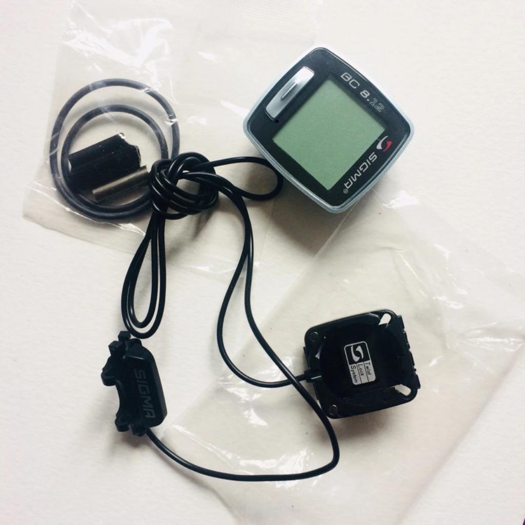 Sigma BC 8.12 fietscomputer + stuurhouder, Ophalen of Verzenden, Waterdicht
