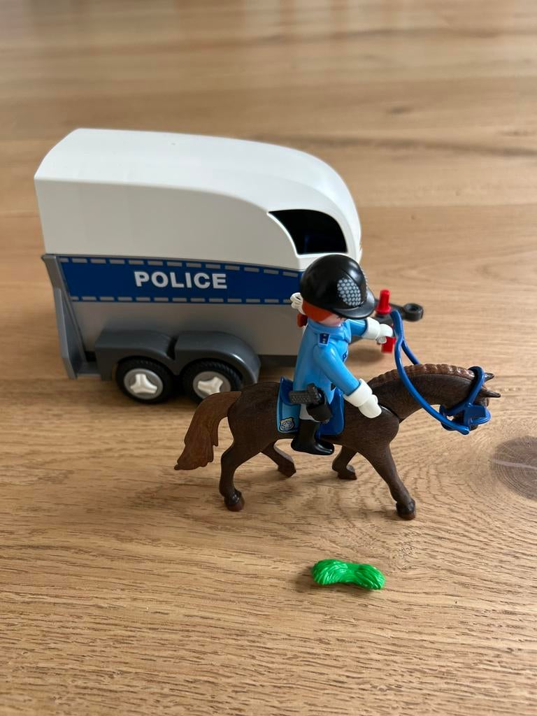 Playmobil 6922 bereden politie met trailer, Enlèvement ou Envoi, Comme neuf