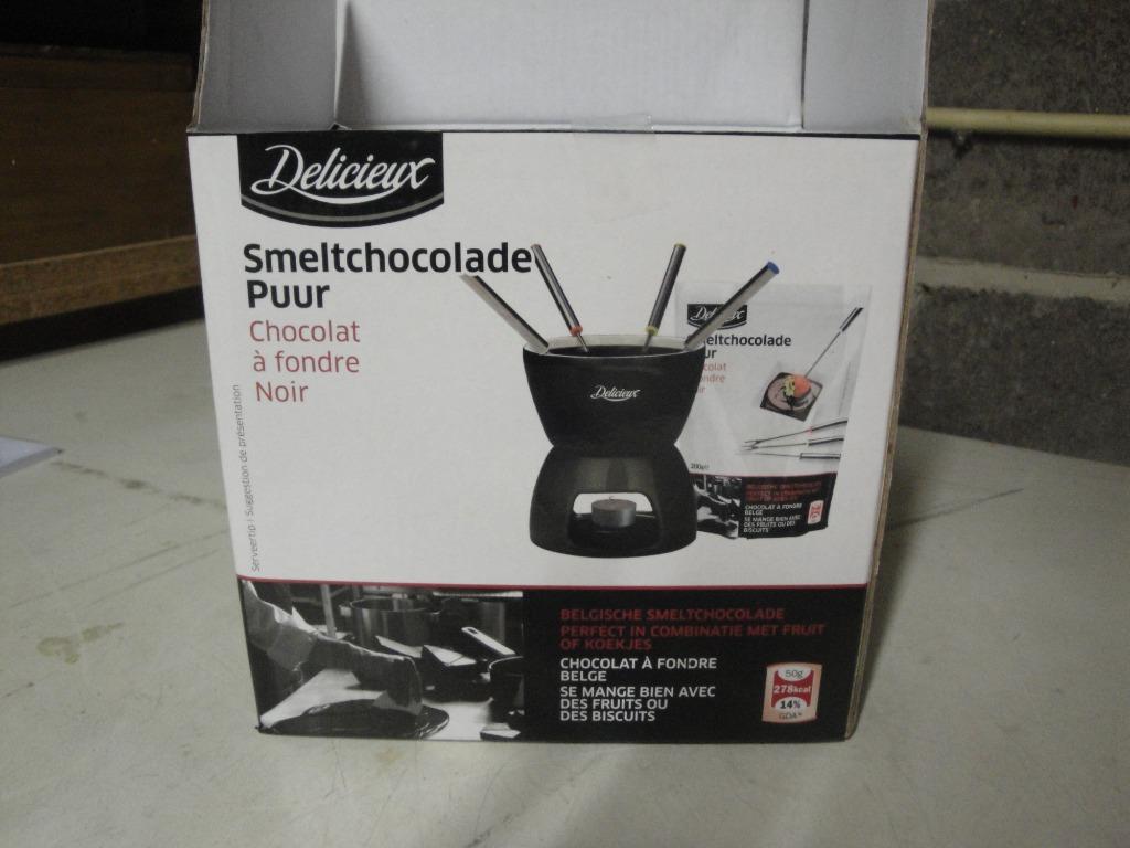 FONDUE CHOCOLAT 4 pers.nouveau dans sa boîte, Enlèvement, Neuf, Bougie chauffe-plat, Service à fondue