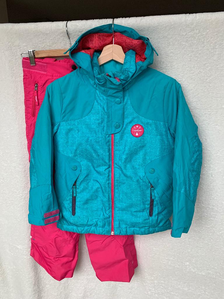 felblauw-roze skipak meisje, 8 à 10 jaar, Wedze Decathlon, Kinderen en Baby's, Ophalen, Meisje, Wedze, Overige typen