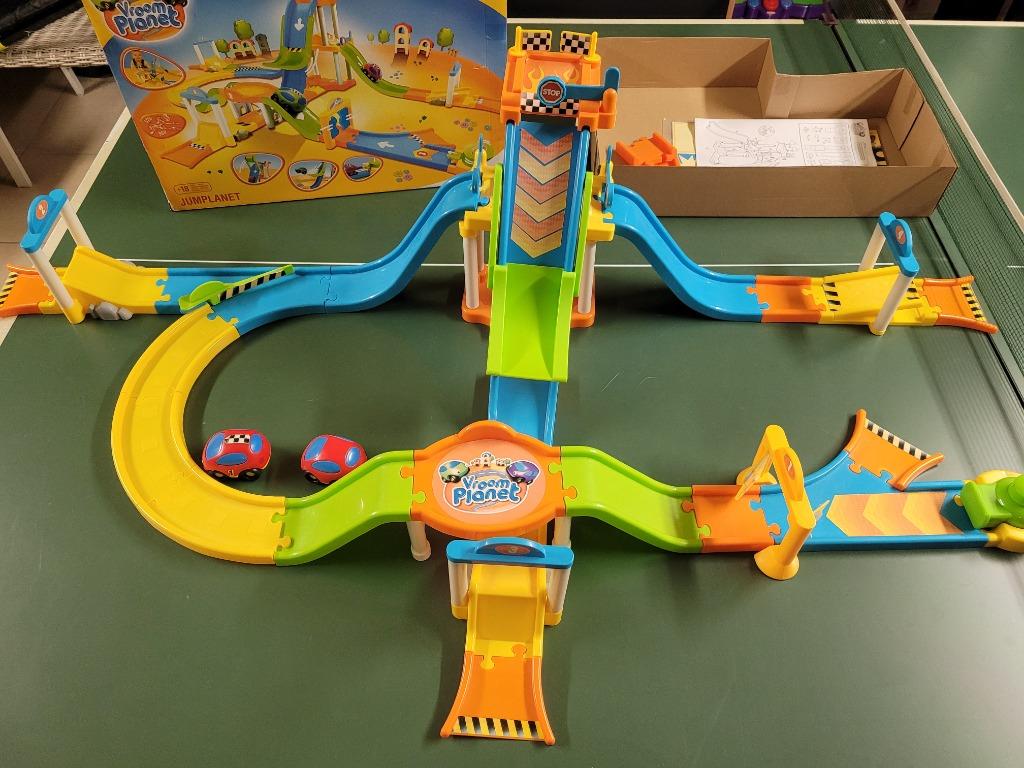 Vroom Planet Jumpplanet-spel van SMOBY, Ophalen of Verzenden, Gebruikt, Handmatig, Racebaan