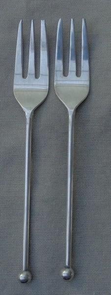 AH 90 Style Apple Smooth 2 fourchettes à gâteau 12,5 cm Zilv, Envoi, Comme neuf, Argent, Couverts en vrac