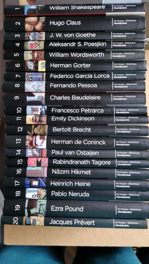 Wereldpoëzie van De Morgen, Boeken, Ophalen