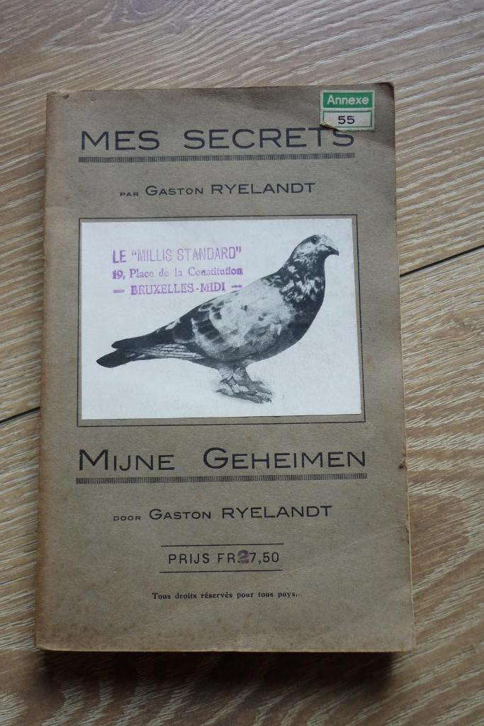 Boek over de duivensport: "Mes secrets" - "Mijne geheimen", Boeken, Dieren en Huisdieren, Zo goed als nieuw, Overige diersoorten