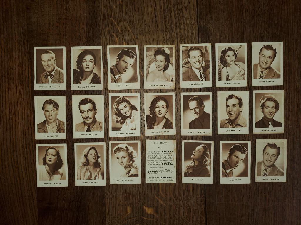 Acteurs et actrices de cinéma. Kwatta chocolat. Lot valise., Enlèvement ou Envoi, Utilisé, Film