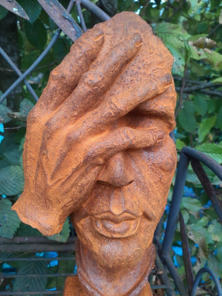 statue en fonte (la pensée), Jardin & Terrasse, Enlèvement ou Envoi, Neuf, Autres matériaux, Homme