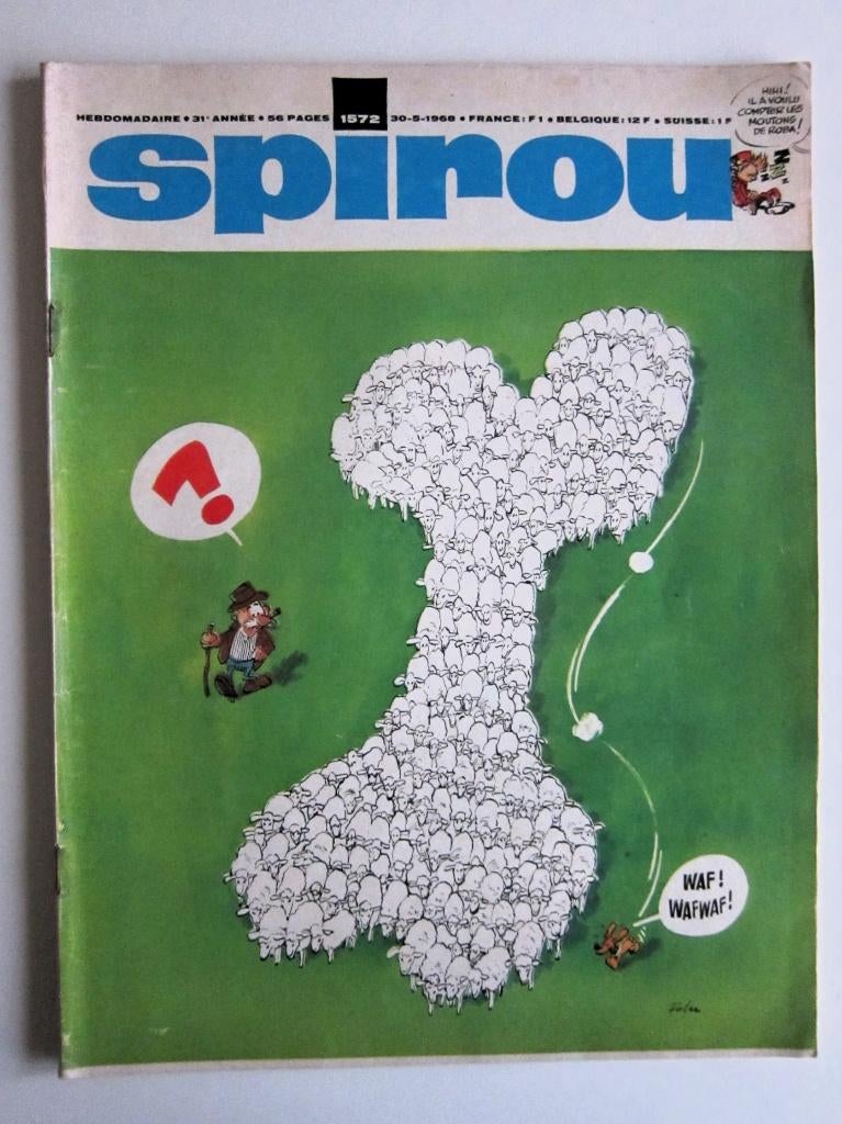 Spirou 1572 + mini-récit n°413 + 8 vignettes doc. (1968), Enlèvement ou Envoi, Une BD, Comme neuf, Collectif