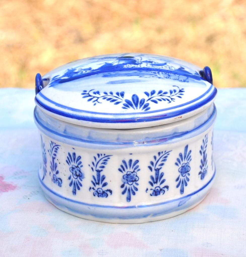 bonbonnière porcelaine delft blue vero, Enlèvement ou Envoi