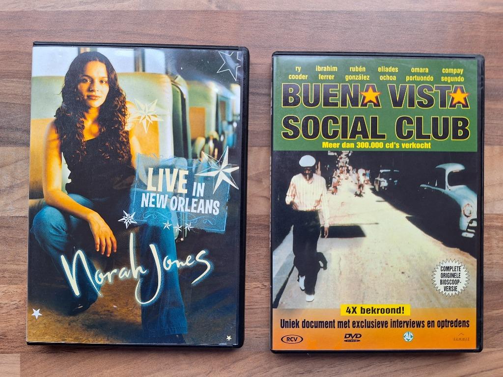 2 muziekdvd's oa Norah Jones (zgan), Ophalen, Zo goed als nieuw