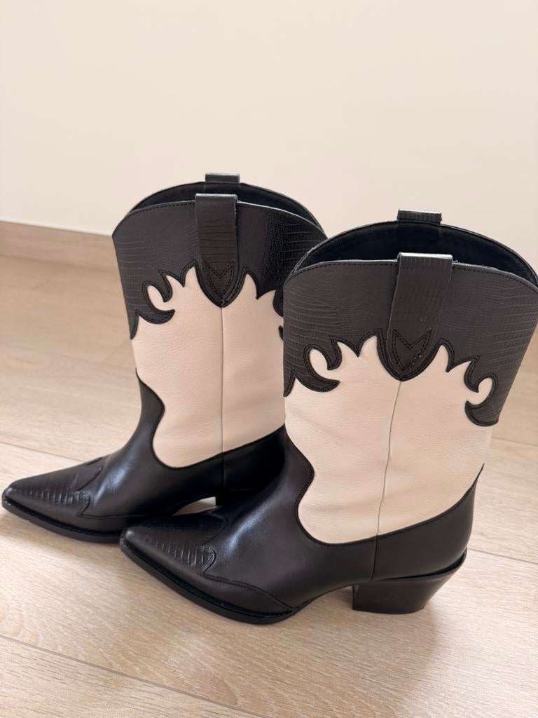 Cowboy boots Bronx, Comme neuf, Enlèvement, Bottes hautes, Noir