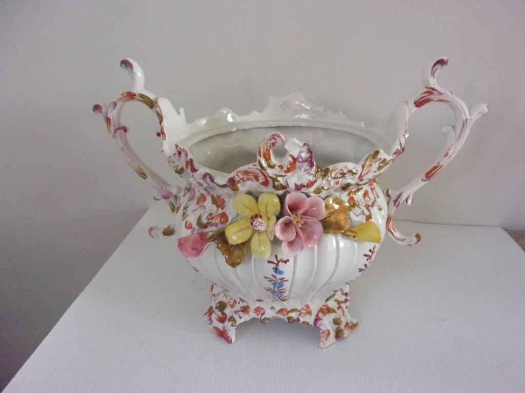 cache-pot Bassano, Antiquités & Art, Antiquités | Céramique & Poterie, Enlèvement ou Envoi