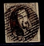 Belge 1851 - Léopold I n 6, Envoi, Oblitéré