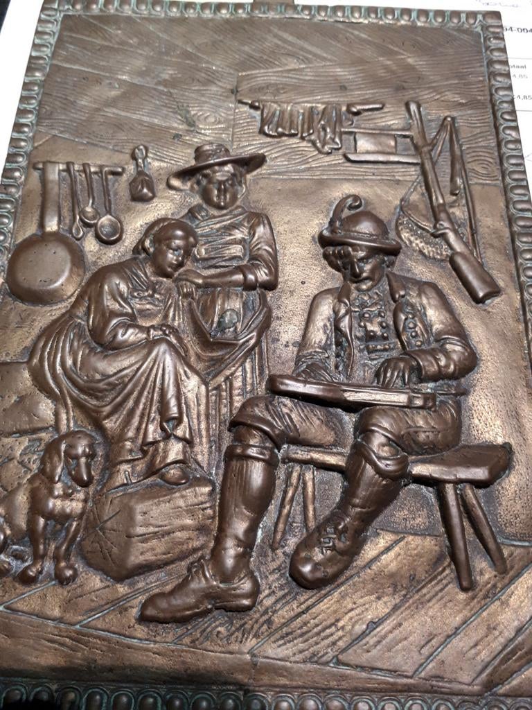 Plaque en cuivre, Antiquités & Art, Enlèvement, Cuivre
