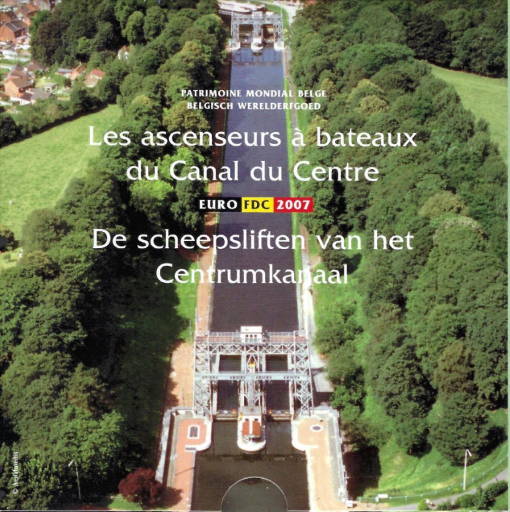 Élévateurs à bateaux BU Set Belgium 2007 avec badge coloré, Enlèvement ou Envoi, Belgique